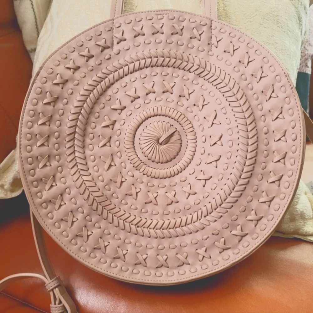 Anthropologie Kelsey Woven Circle Bag